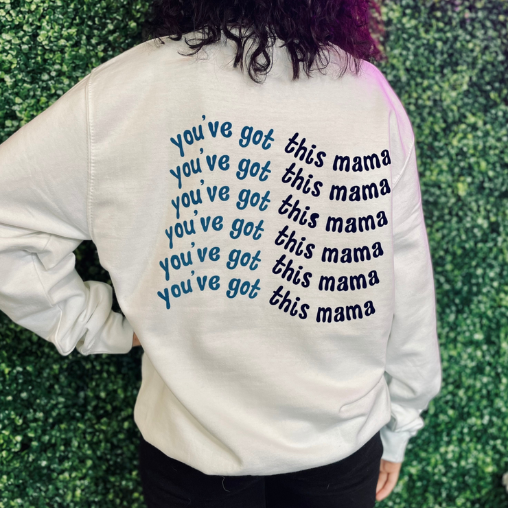You've Got This Mama Waves White Jumper