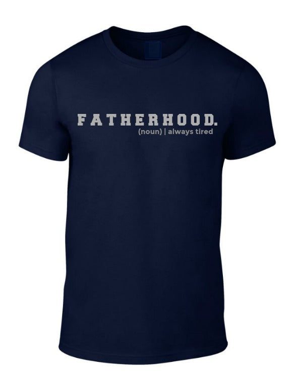 FATHERHOOD Tee | Navy & Grey
