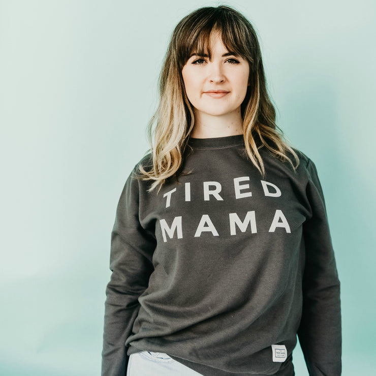 TIRED MAMA Jumper | Charcoal